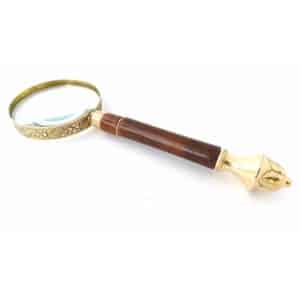 Magnifier With Brass Rim and Filigree