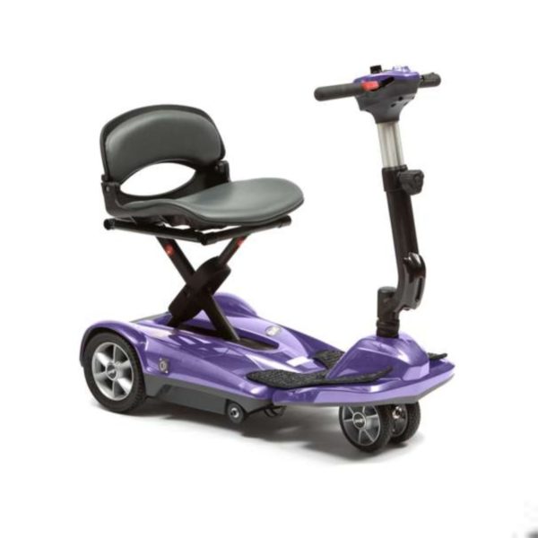 Folding Mobility Scooter Purple
