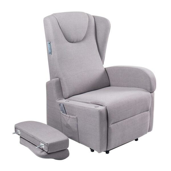 Z-Tec Milan K610-2R Dual Motor Rise and Recliner Grey - Image 3