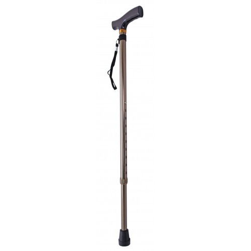 Height Adjustable Aluminium Lightweight Walking Cane with Standard Handle-0