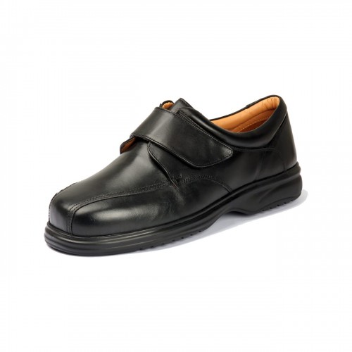 Sandpiper "Tony" 4E-6E Extra Wide Leather Mens Shoe 6-14 (UK) - Black-0